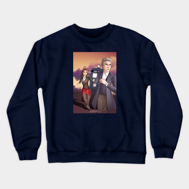 Take My Hand And Run Crewneck Sweatshirt by eclecticmuse